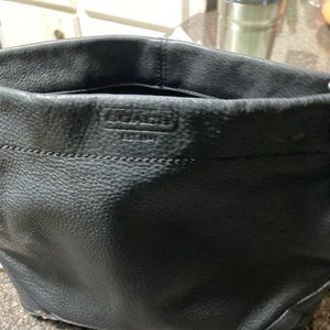 Coach black leather vintage